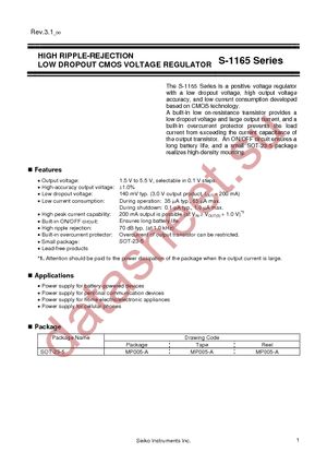 S-1165B29MC-N6OTFG datasheet  